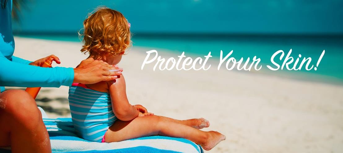 sunblock and child