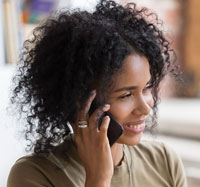 Woman on cell phone